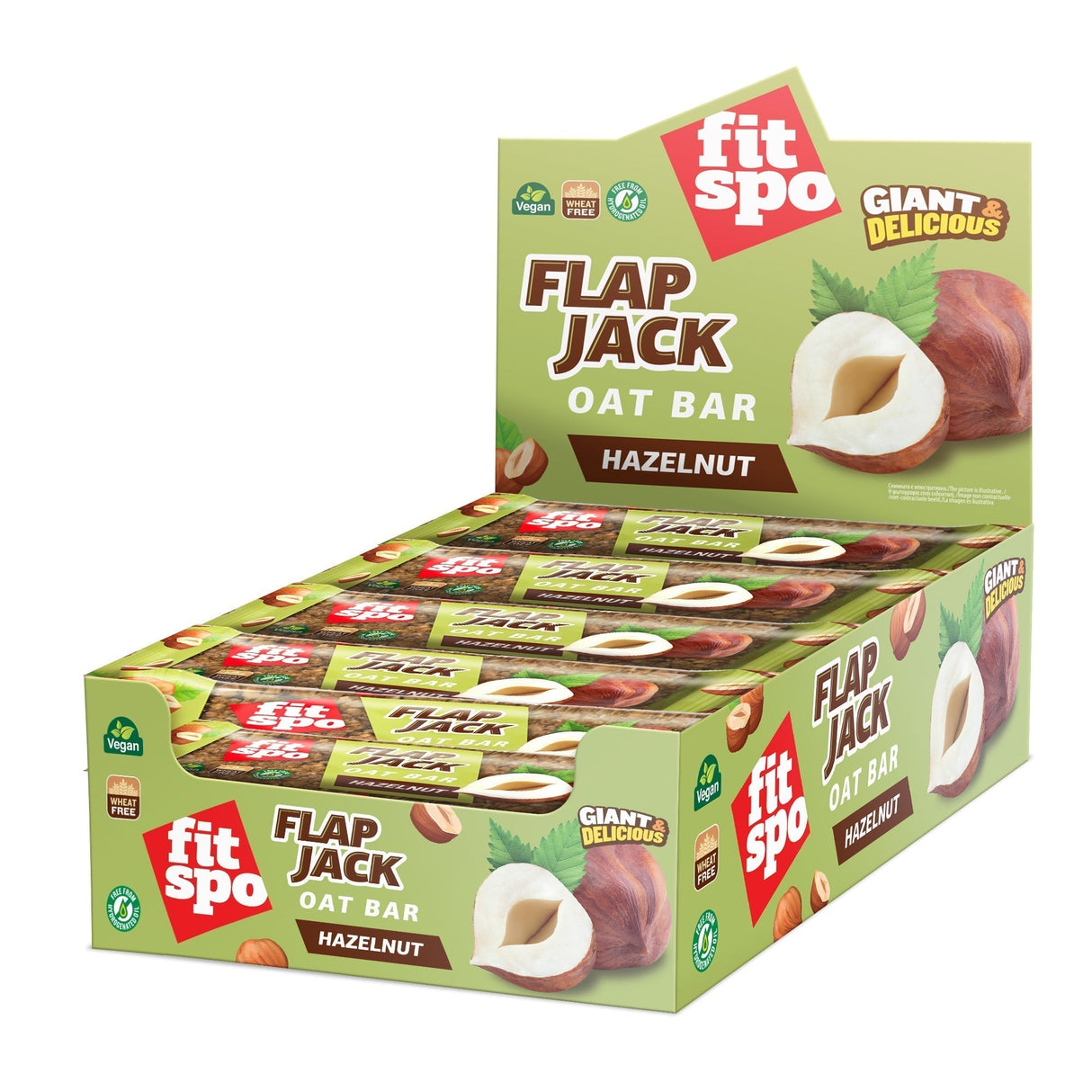 Flap Jack - energetska zobena pločica lješnjaci x 80 grama