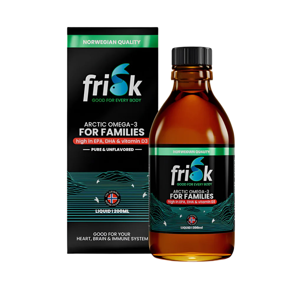 Arktička tekućina-Tekuća omega-3-Prirodni okus / 100% divlji bakalar iz Norveške-200 ml