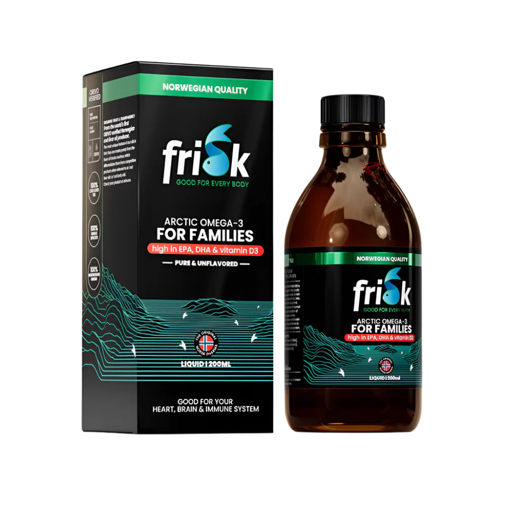 Arktička tekućina-Tekuća omega-3-Prirodni okus / 100% divlji bakalar iz Norveške-200 ml