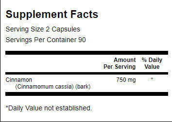 Cimet punog spektra 375 mg - 180 kapsula