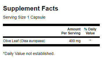List masline punog spektra 400 mg - 60 kapsula