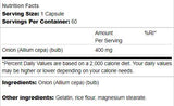 Full Spectrum Onion Bulb 400 mg 60 kapsula