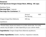 Full Spectrum Oregon Grape Root 400 mg 60 kapsula