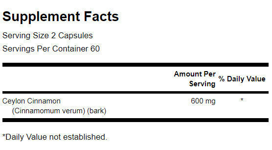 Full Spectrum True Cinnamon 300 mg - 120 kapsula