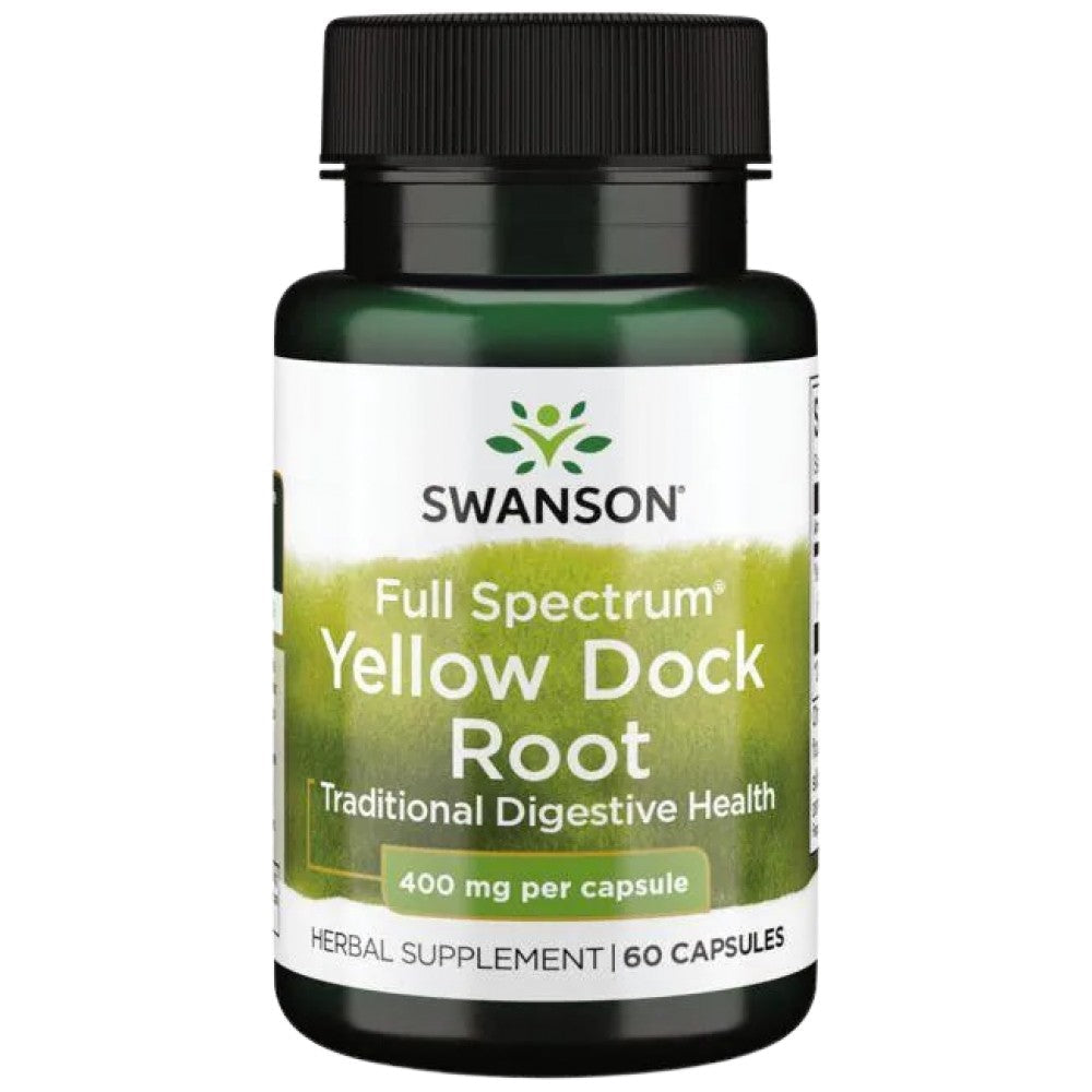 Full Spectrum Yellow Dock Root 400 mg 60 kapsula