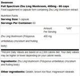 Full Spectrum Zhu Ling gljiva 400 mg 60 kapsula