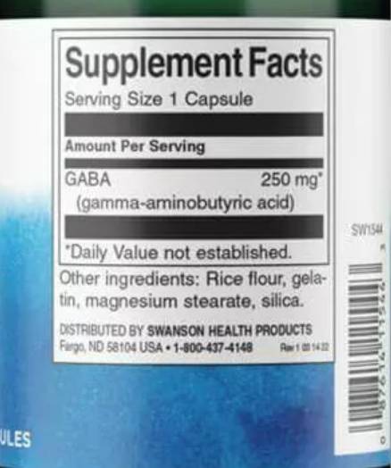 GABA 250 mg 60 kapsula