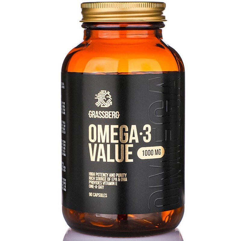 GRASSBERG Omega-3 vrijednost 1000 mg 60/90/120/kap.