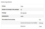 Gaba 750 mg | s melatoninom 1 mg - 90 kapsula