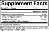 Ginkgo Biloba 60 mg - 120 kapsula
