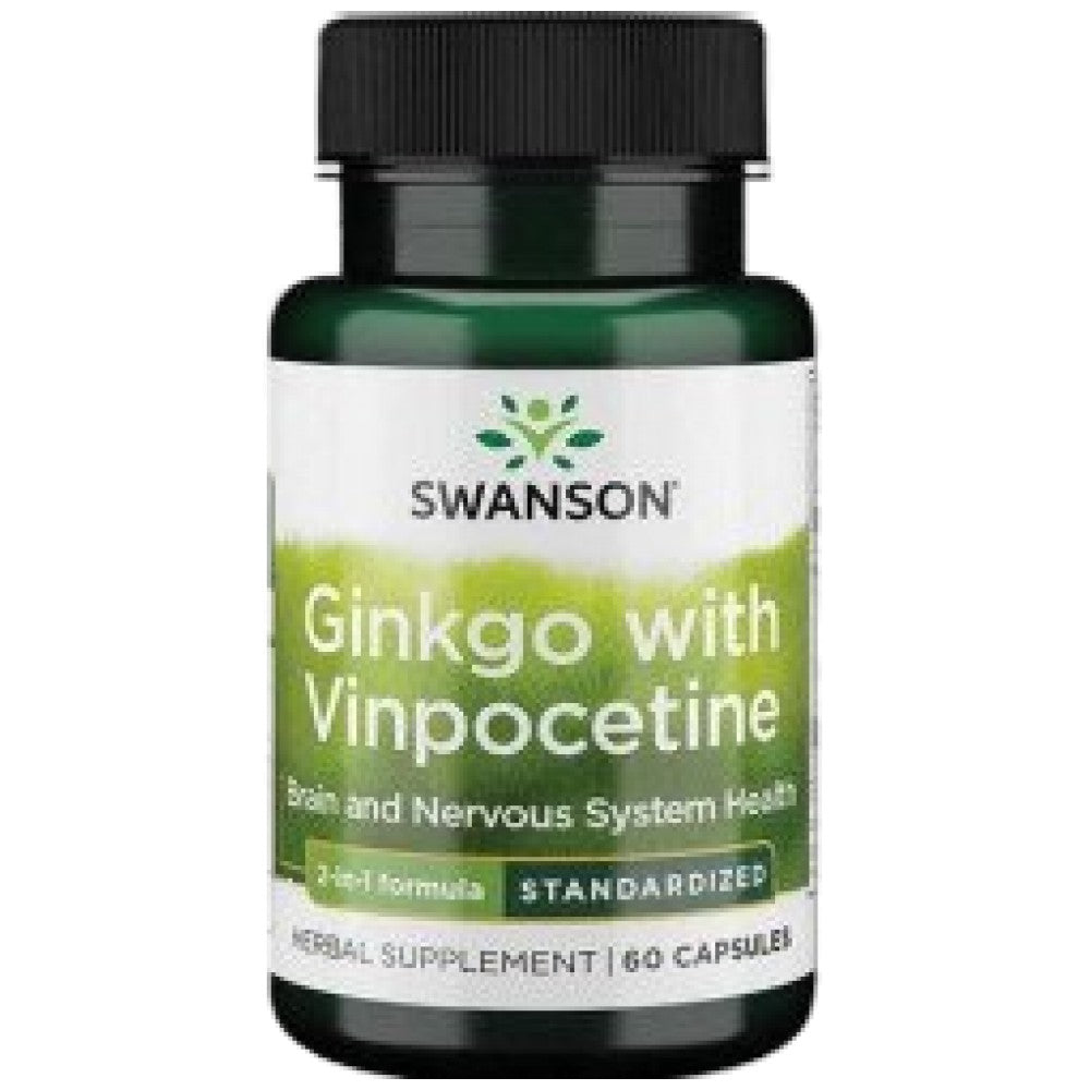 Ginko s Vinpocetinom (Standardizirano) 40 mg - 60 kapsula