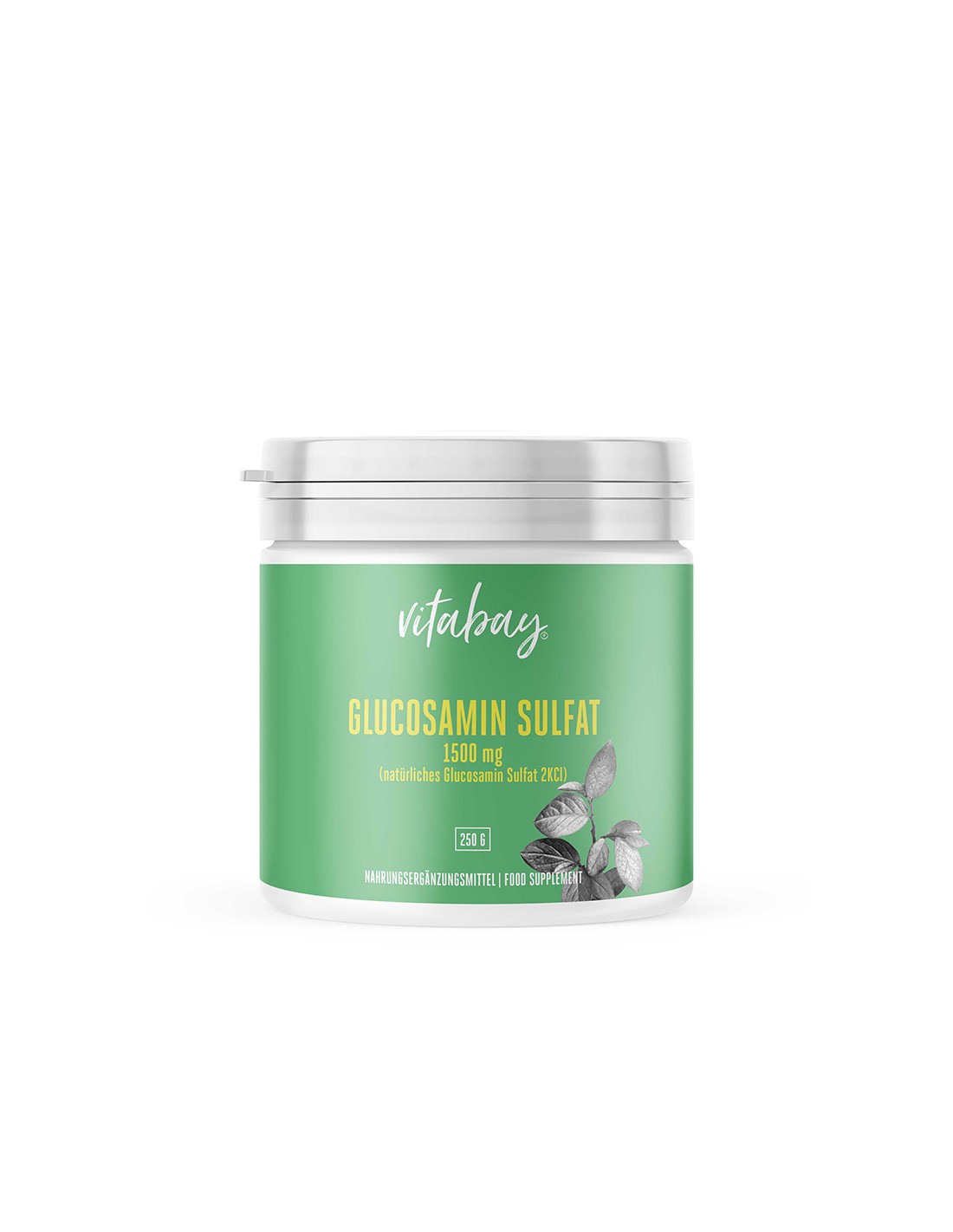 Glukozamin sulfat 2KCI prah 250 g - Glukozamin sulfat 1500 mg, 250 g prah <tc>Vitabay</tc>