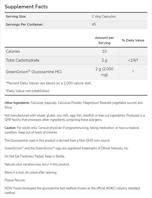 Glukozamin 1000 vegetarijanac | GreenGrown® - 90 kapsula