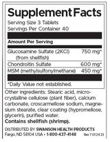 Glukozamin, hondroitin & MSM - Najveća jačina - 120 tableta