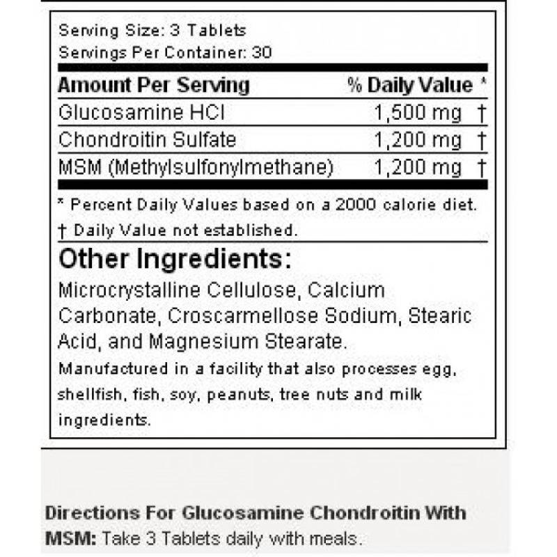 Glukozamin kondroitin s MSM - 90 tableta