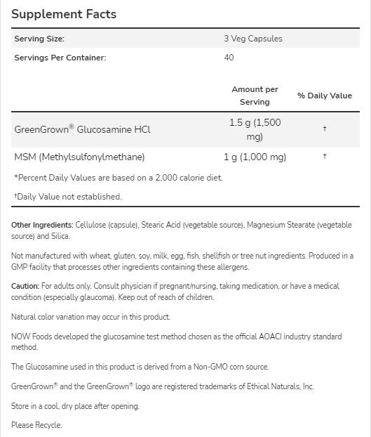 Glukozamin & MSM - 240 kapsula