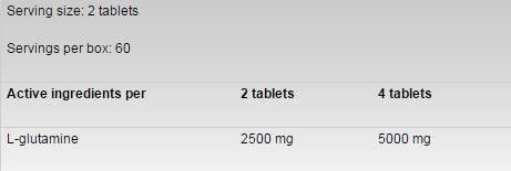 Glutamin 1250 - 120 tableta