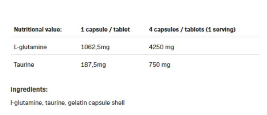 Glutamine 1250 XtraCaps - 360 kapsula