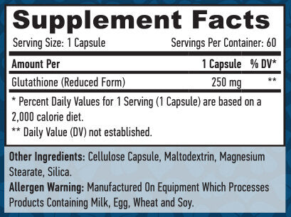 Glutation 250 mg./60 Vkap.