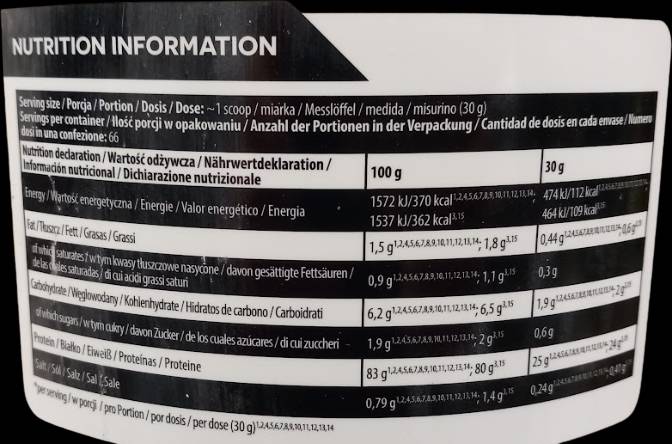 Gold Iso Whey | Izolat proteina sirutke - 2000 grama