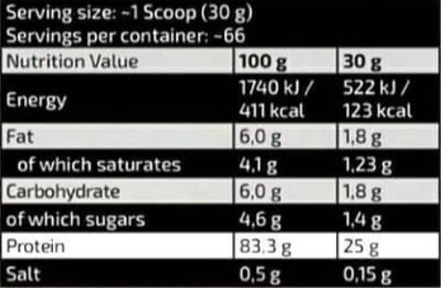 Zlatna linija | Gold Whey 83% Stara verzija 2000 grama