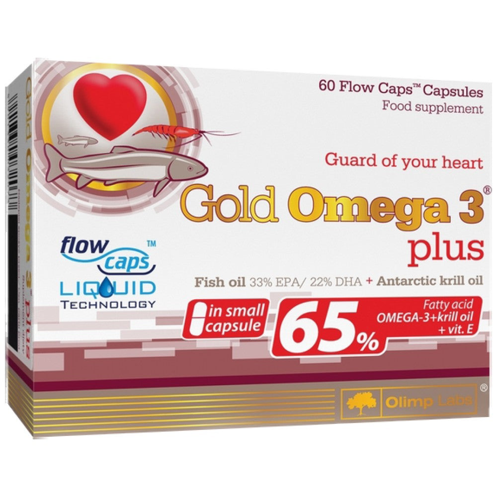 Gold Omega 3 65% + krilovo ulje 60 kapsula