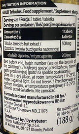 Gold Tribulus 500 mg - 90 tableta