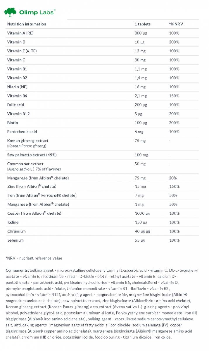 Gold Vit za muškarce - 30 tableta