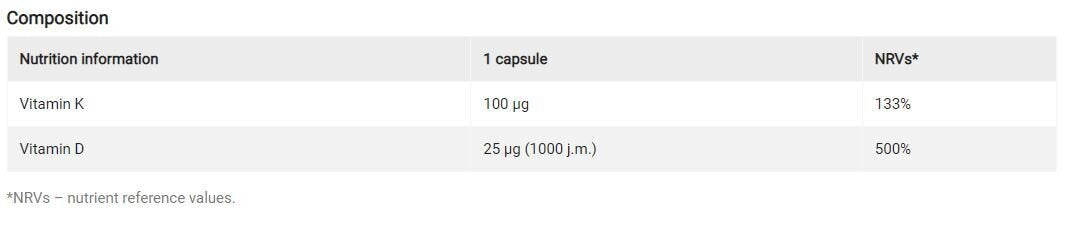Zlatni vitamin K2 Plus 30 kapsula <tc>Olimp</tc>