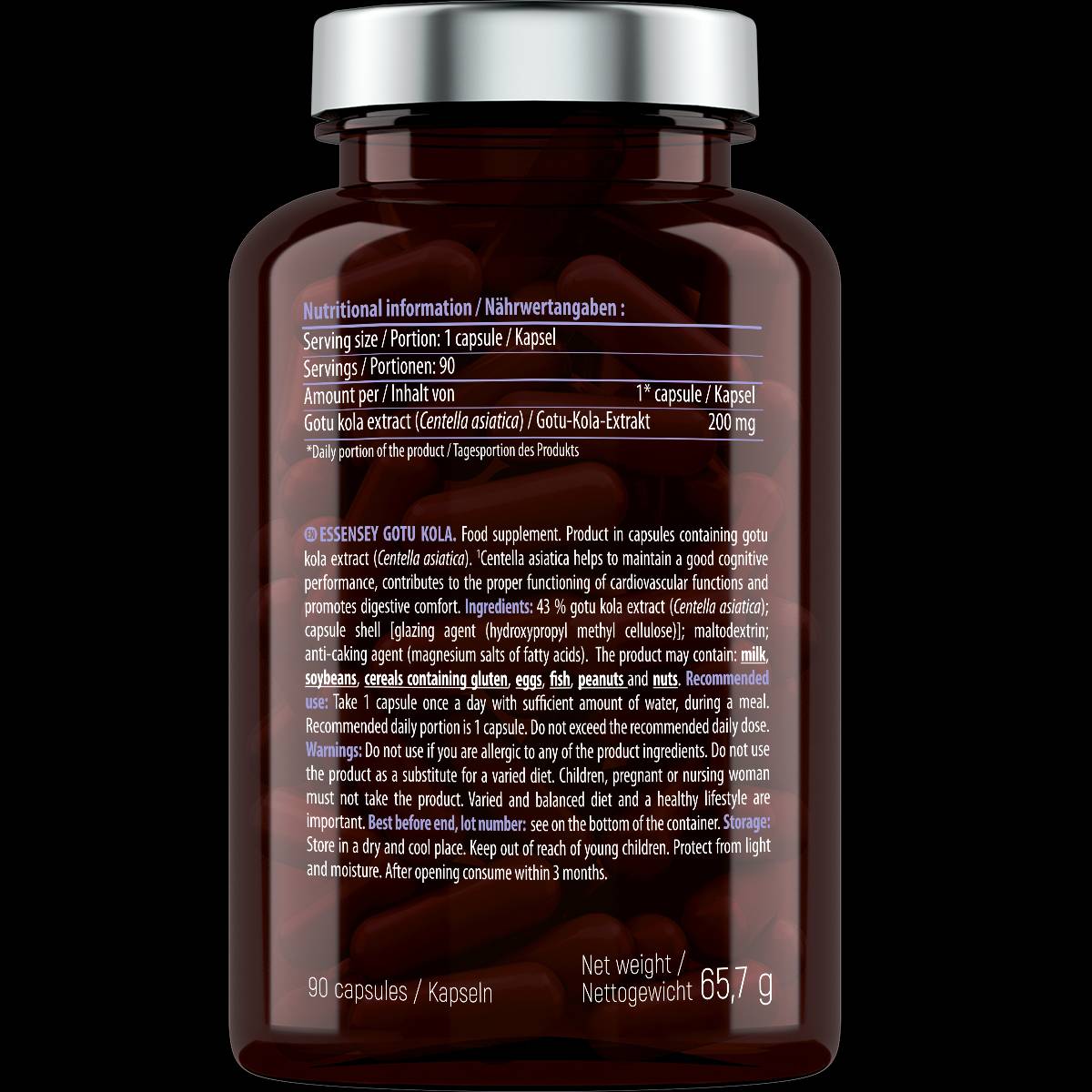 Gotu Kola 200 mg - 90 kapsula