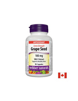 Ekstrakt sjemenki grožđa 100:1/Sjemenke grožđa 100 mg x 90 kapsula <tc>Webber Naturals</tc>