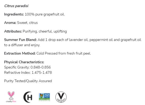 Ulje grejpa | 100% Pure Citrus Paradisi - 30 ml