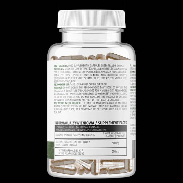 Zeleni čaj 500 mg/Vege 90 kapsula