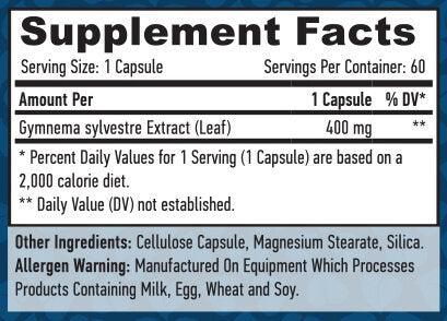 List Gymnema Sylvestre 400 mg./60 Vkap