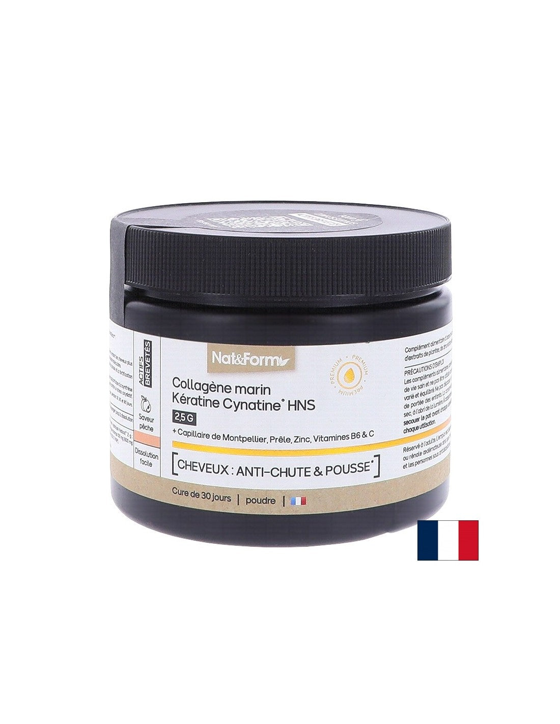 Kosa i koža - hidrolizirani morski kolagen + keratin HNS, 120 g praha