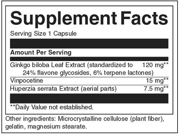 Herbal Extract Memory Complex 142,5 mg - 60 kapsula