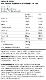 Visoka čvrstoća | Complete Vit B Complex - 120 tableta