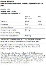 Visoko jaki glukozamin sulfat + hondroitin - 120 tableta