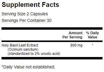 Ekstrakt svetog bosiljka (Tulsi) 400 mg - 60 kapsula