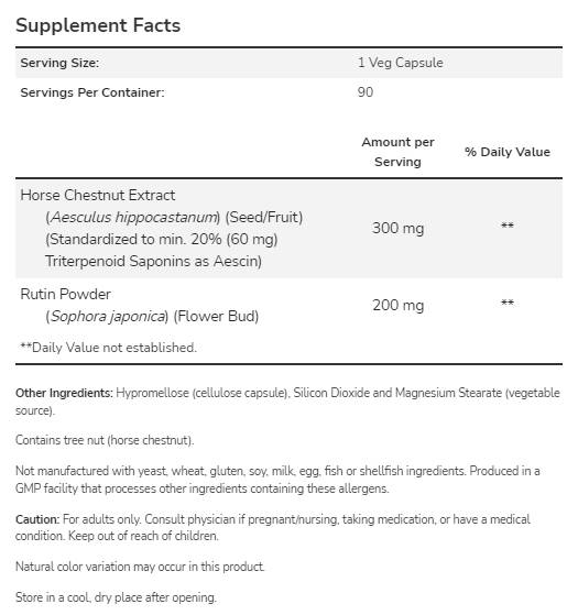 Divlji kesten 300 mg - 90 kapsula