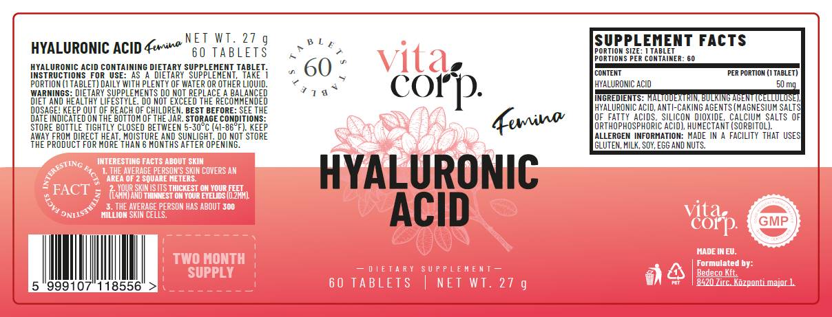 Hijaluronska kiselina 50 mg - 60 tableta