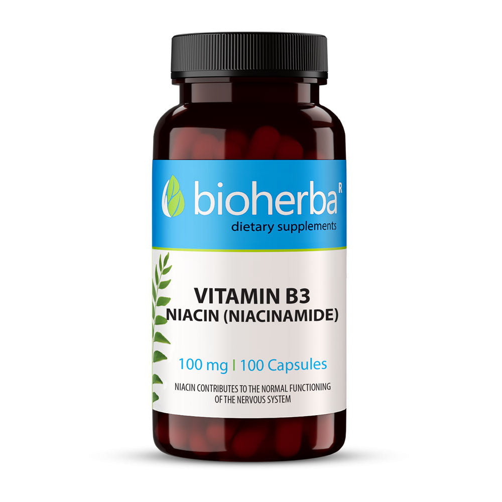 Vitamin B3 | Niacin 100 mg - 100 kapsula