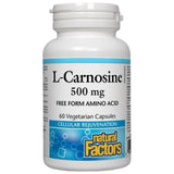 L-karnozin/ L-karnozin 500 mg x 60 kapsula <tc>Natural Factors</tc>