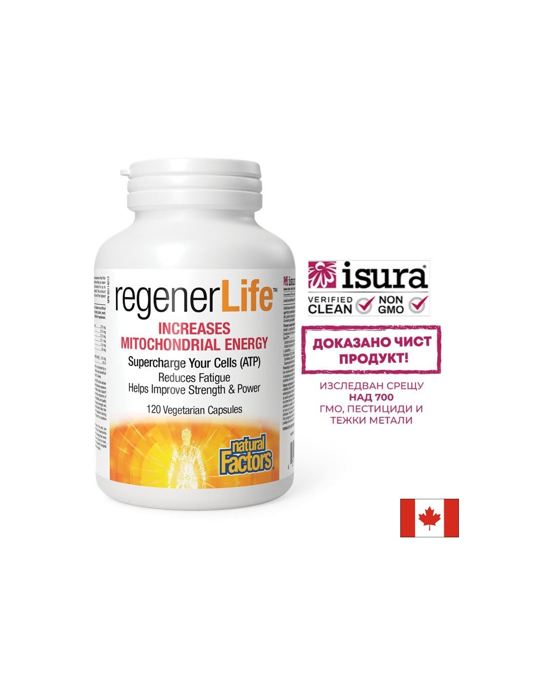 Regener Life™ povećava energiju mitohondrija - 120 kapsula