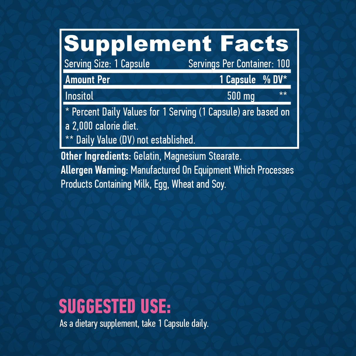 Inozitol 500 mg./100 kaps.