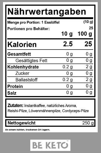 Instant kava - mješavina gljiva - 250 grama