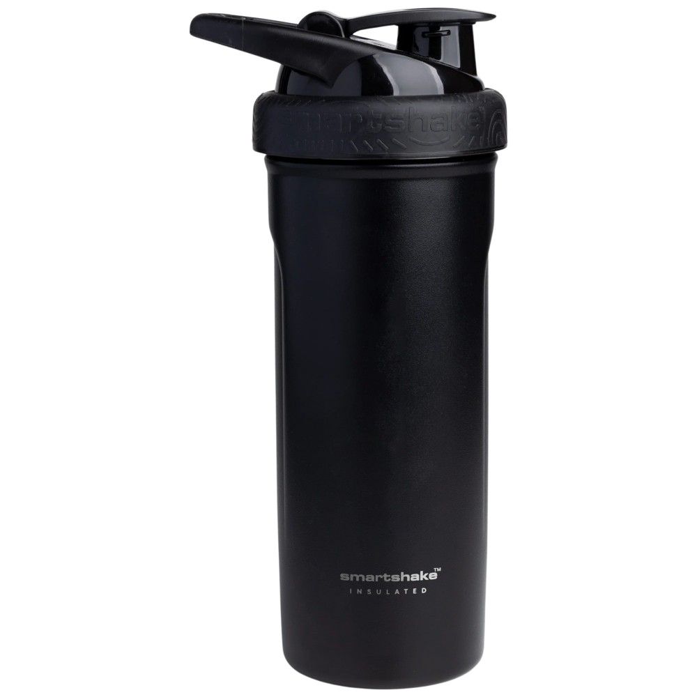 Izolirani čelični pametni shaker | Crna - 750 ml