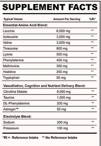 Intra EAA+ | s citrulinom & Elektroliti - 810 grama