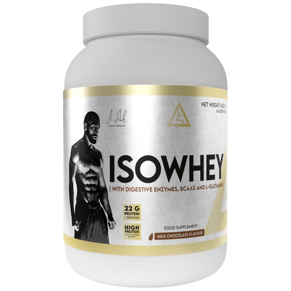 IsoWhey | Izolat proteina sirutke s probavnim enzimima, BCAA & Glutamin - 1600 grama