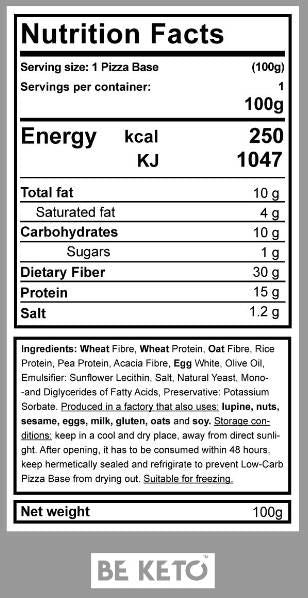 Italian Keto Pizza Base - 180 grama